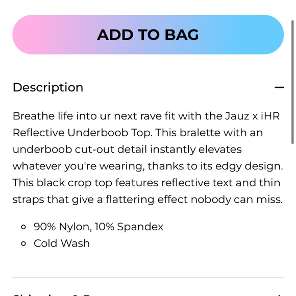 Jauz x IHeartRaves Top NWT - Picture 9 of 9